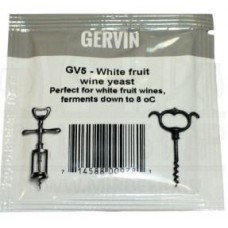 Дрожжи винные Gervin GV5 White Fruit Wine, 5 г